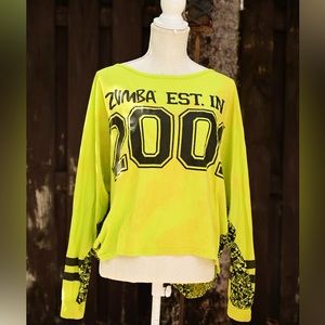 Zumba 2001 long sleeve shirt-stained